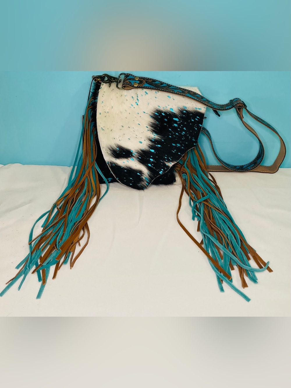 Myra Bag Fringe Hair On Crossbody/Shoulder Bag